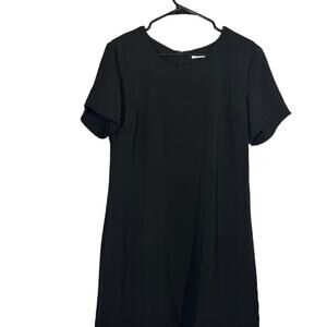 Kimchi Blue Black Short Sleeve Lightweight Scoop Neck Dress Women Sz L